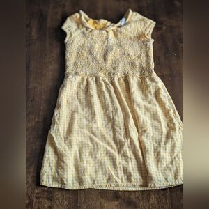 Abercrombie Kids Yellow Gingham Dress/ Girls 9/10